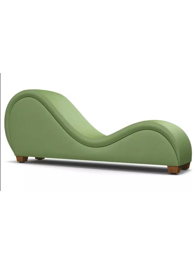 R2R FURNITURE Comfortable S-Shape Sofa-Chair, Loveseat Bonded Stretch. (Green) 