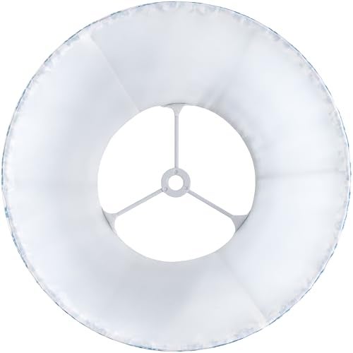 GO&SO GOSO 5"× 9"×6.4" Spider Blue Pleated Lamp Shades Set of 2 Small Bell,Multi Floral Lampshades for Table Lamps Wall Lamps,Art Deco Lamp Shade Replacement,Barrel Paoda Shade No Assembly Required - Image 4