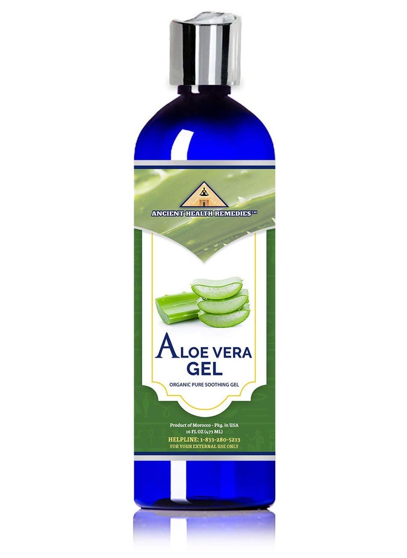 ancient health remedies - ANCIENT HEALTH REMEDIES Organic Unrefined Cold Pressed PURE ALOE GEL, Bulk Wholesale Beauty, Skin Care, Moisturizing DIY GEL For DYI Skin Products (INDIA) (16 oz) - Image 1