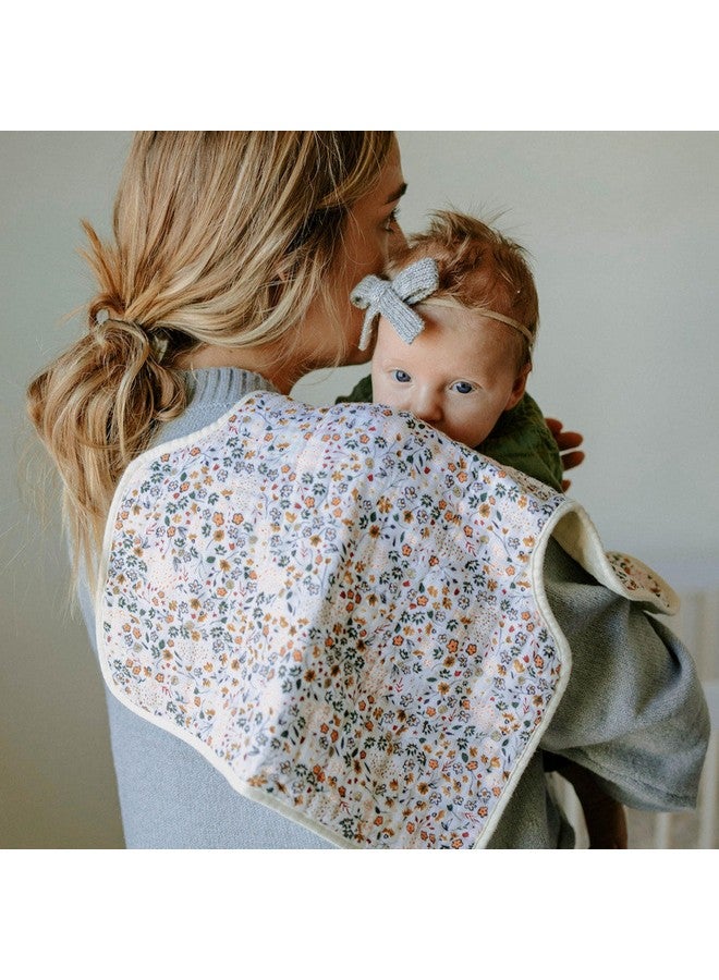Little Unicorn Ultra-Absorbent Premium Burp Cloth | Soft on Baby's Skin | Larger Size | Ergonomic Design (Pressed Petals) - Image 4
