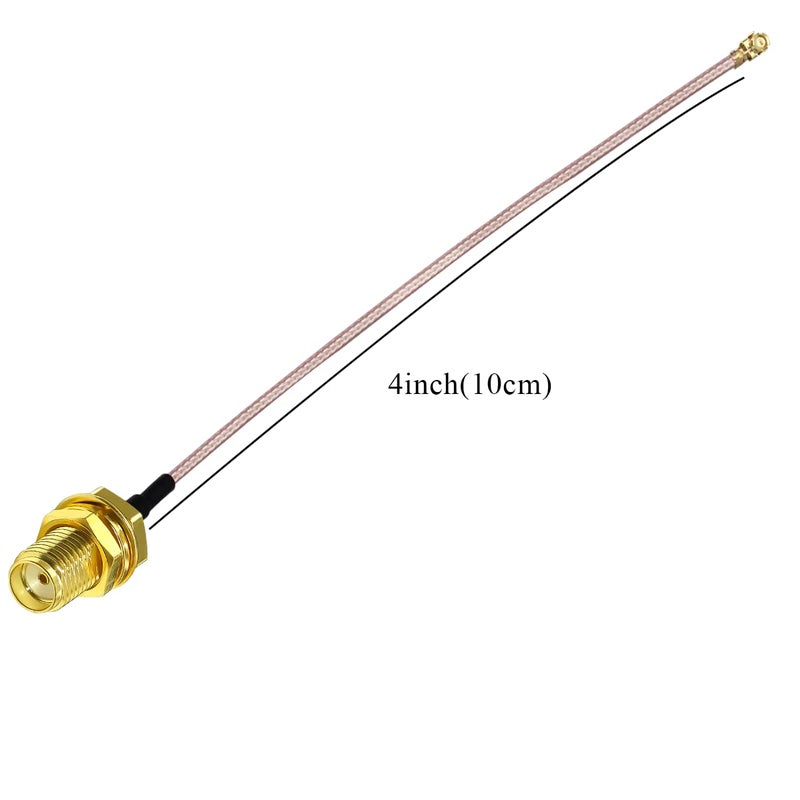 TUOLNK IPX MHF1 to SMA Cable,SMA Female to U.FL IPX RG178 for GPS Module Mini PCI UFL to SMA WiFi Antenna Extension Cable 4inch (10cm) 5pcs - Image 2