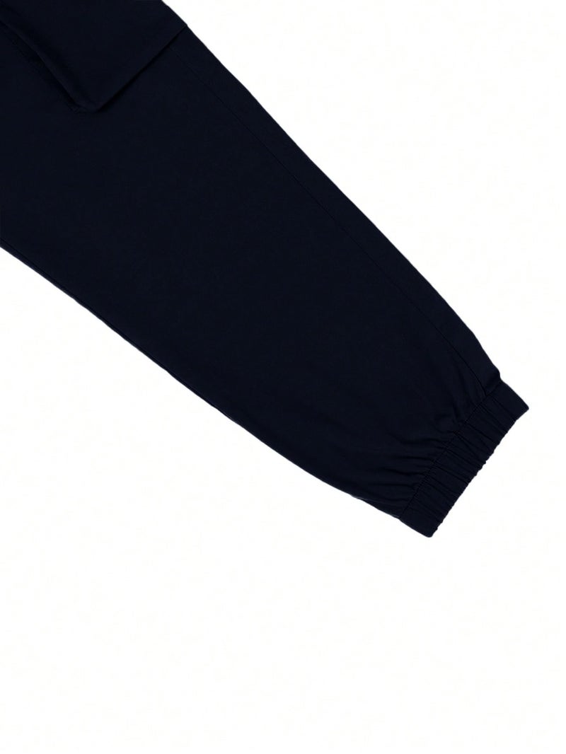 TAGDO Men's Regular Track Pants (Men-Cargo-5157-Navy-28_Navy Blue - Image 4
