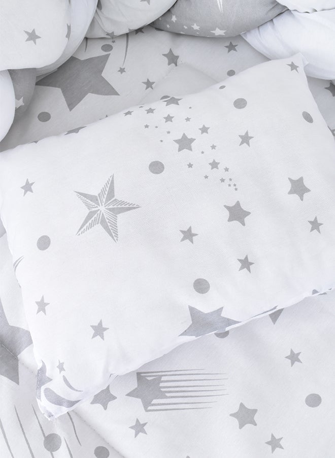 FUN MOMENT 6-Piece Baby Cot Bedspread With Snail Partitions 90×45cm - Image 2