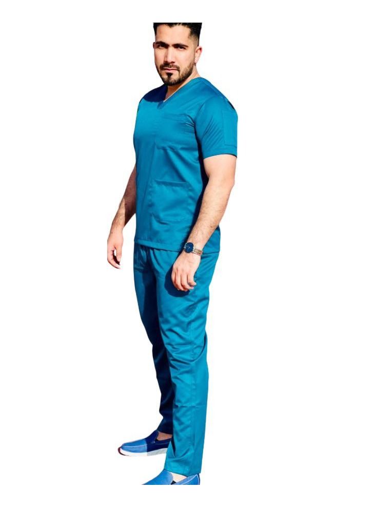 Just Needles Medical Scrub Suit Set Unisex Top And Pants  - Image 2