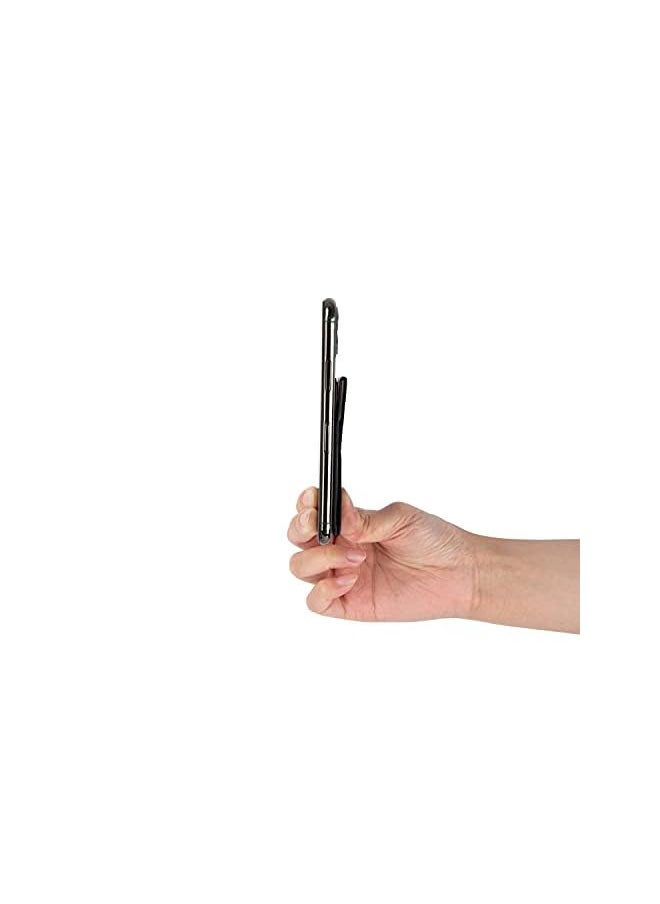 MOFT - Reusable Adhesive 4-In-1 Cell Phone Grip, Stand, Card Holder, Adjustable Viewing Angles, Thin Design (Gray Black) - Image 1