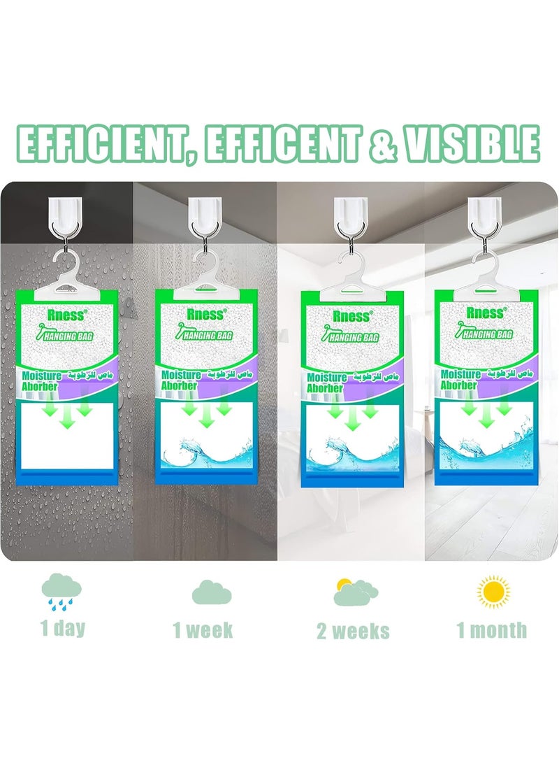 Rness Moisture Absorber Hanging Bag, Moisture Removers, Hanging Closet Dehumidifier Packages, 10 Pack Set - Image 3
