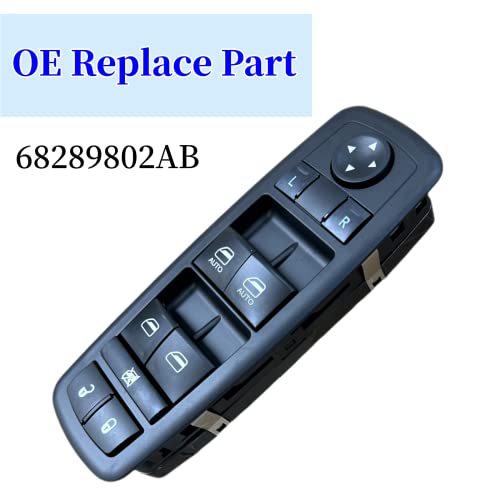 MOJTBE Power Window Master Switch Compatible with Jeep Grand Cherokee Dodge Durango 2016 2017 2018 2019 2020 2021 Replace OE# 68289802AB Front Left Driver Side - Image 5