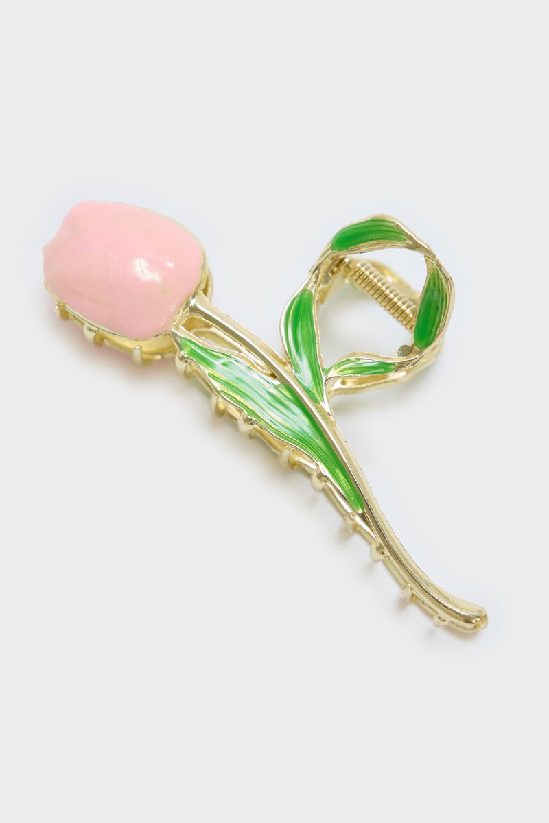 DeFacto Multicolour Woman Woman Pink Tulip Hair Clip Casual - Image 3