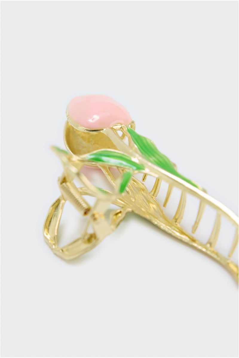 DeFacto Multicolour Woman Woman Pink Tulip Hair Clip Casual - Image 2