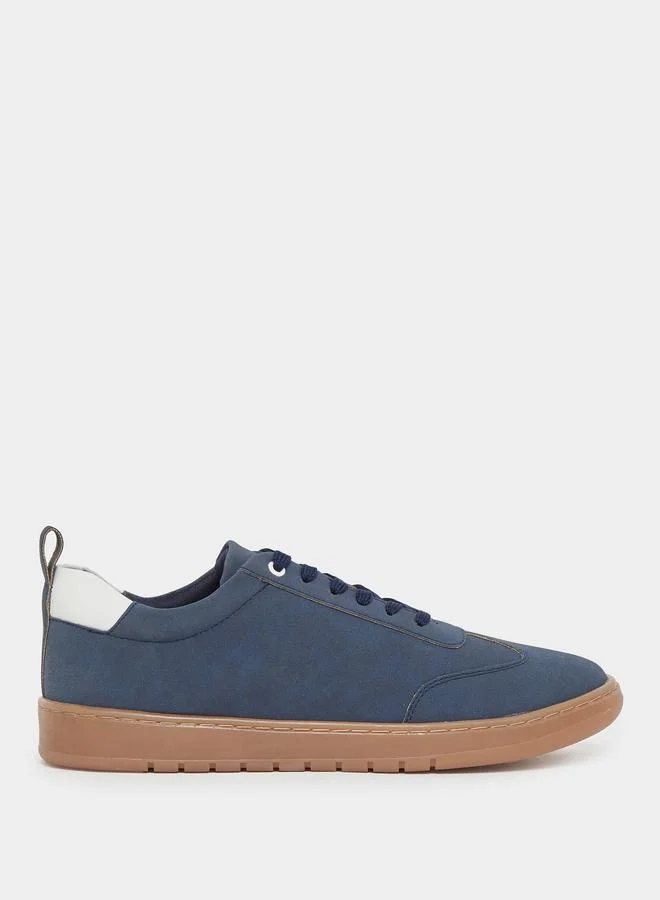 Styli Styli Old Money Grainy Low Top Lace Up Sneakers