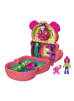 Mattel Games Polly Pocket Flip & Find Sloth Compact  - Image 1