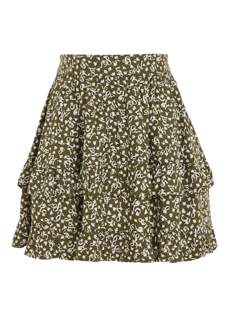 TOMMY HILFIGER Kids Mirco Floral Print Tiered Skirt  - Image 2