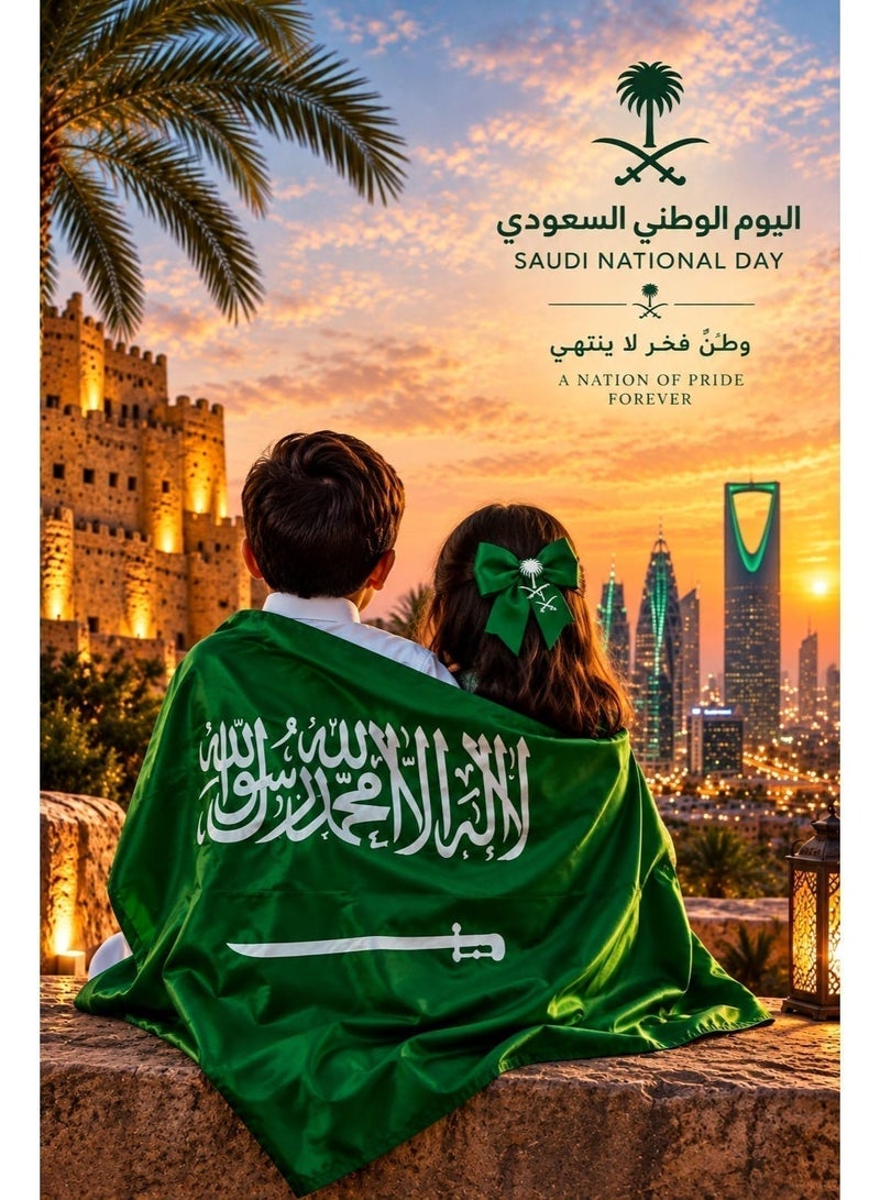 Saudi National day – Premium Quality Saudi Arabia Flag for National Day Celebration & Decoration - Image 2