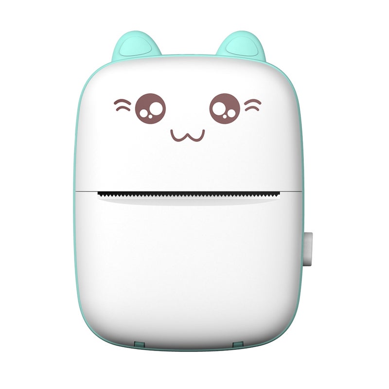 Mini Portable Thermal Printer BT Wireless Printer 200dpi with 1 Roll Thermal Paper Compatible with Android iOS for Printing Error Photo Memo Journal List Receipt Sticker Label - Image 1
