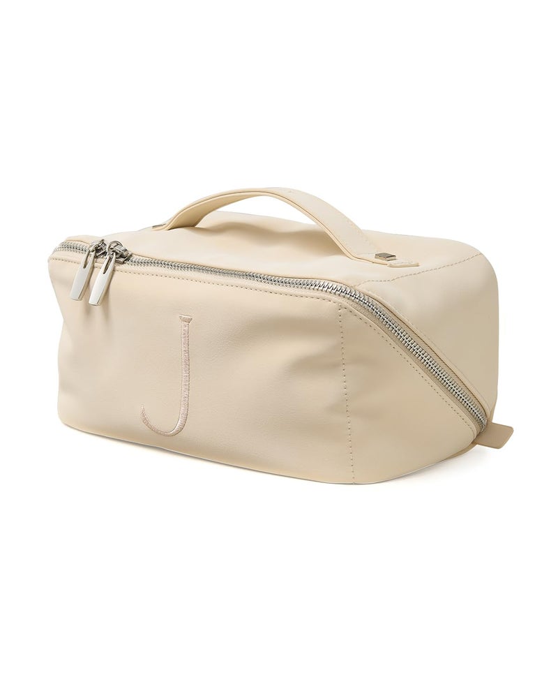 EACHY Personalized Makeup Bag, Travel Cosmetic Bags for Women with Zipper & Handle, Christmas or Birthday Gift for Mom, Wife and Friends - Image 1