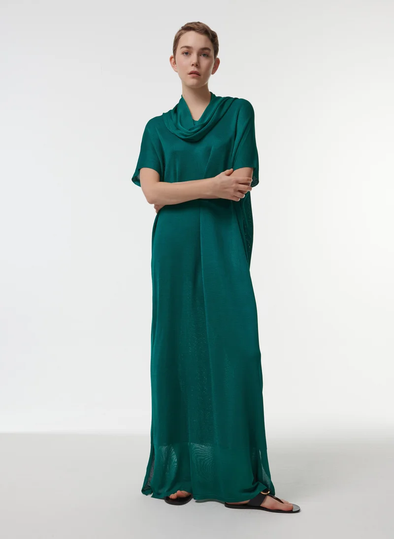 leem Scarf Detail Knit Dress