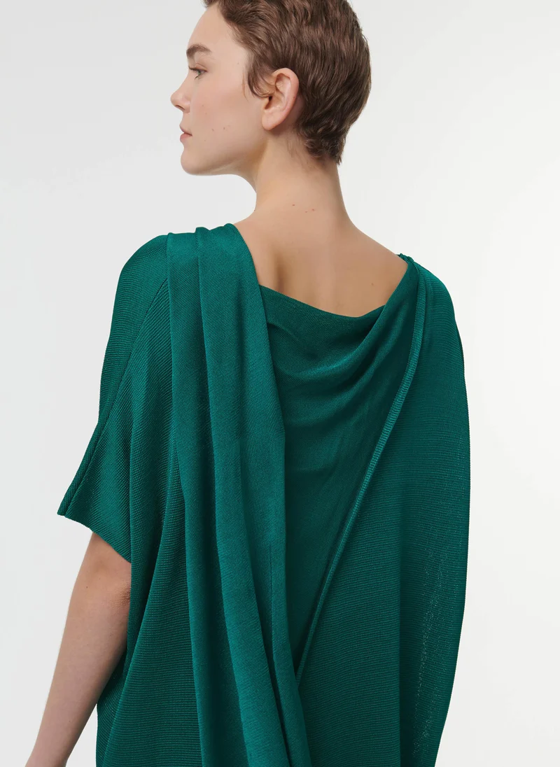 leem Scarf Detail Knit Dress