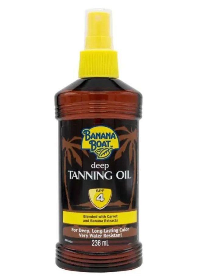 BANANA BOAT Deep Tanning Spf 4 Oil 236ml  - Image 1