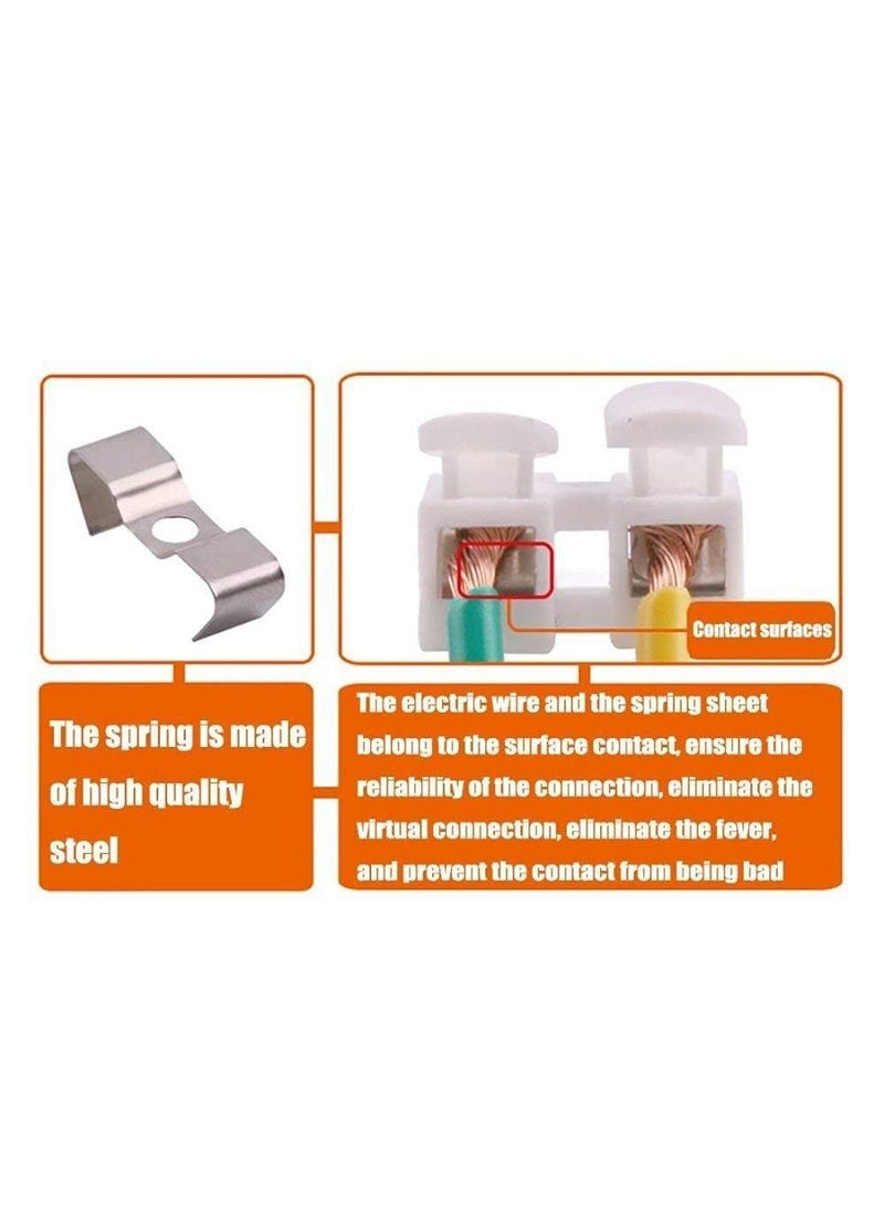 DIY Crafts DIY Crafts CTDIYHI20927 CH2 Spring Wire Connector Quick Connector Terminal Block Electrical Cable Clamp Terminal Connector LED Strip Light  - Image 5