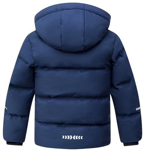BYLESIN Kids Boy's Winter Coat Fleece Lined Waterproof Jacket Puffy Cotton Coat Thick Hooded Down Outdoor Coats - Image 2