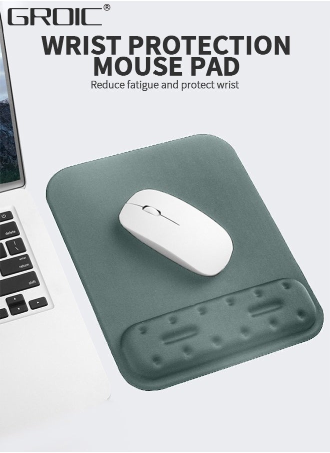 GROIC Large Smooth Superfine Fibre Memory Foam Ergonomic Mouse Pad Wrist Rest Support - Mousepad with Nonslip Base for Laptop, Computer, Gaming & Office  - Image 2