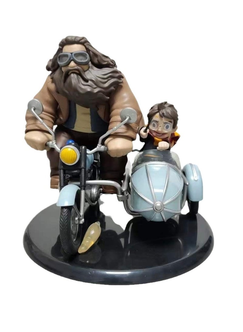 تمثال مشهد رحلة هاجريد على الدراجة النارية من هاري بوتر — تحفة تذكارية من عالم السحر الكلاسيكي - Image 1