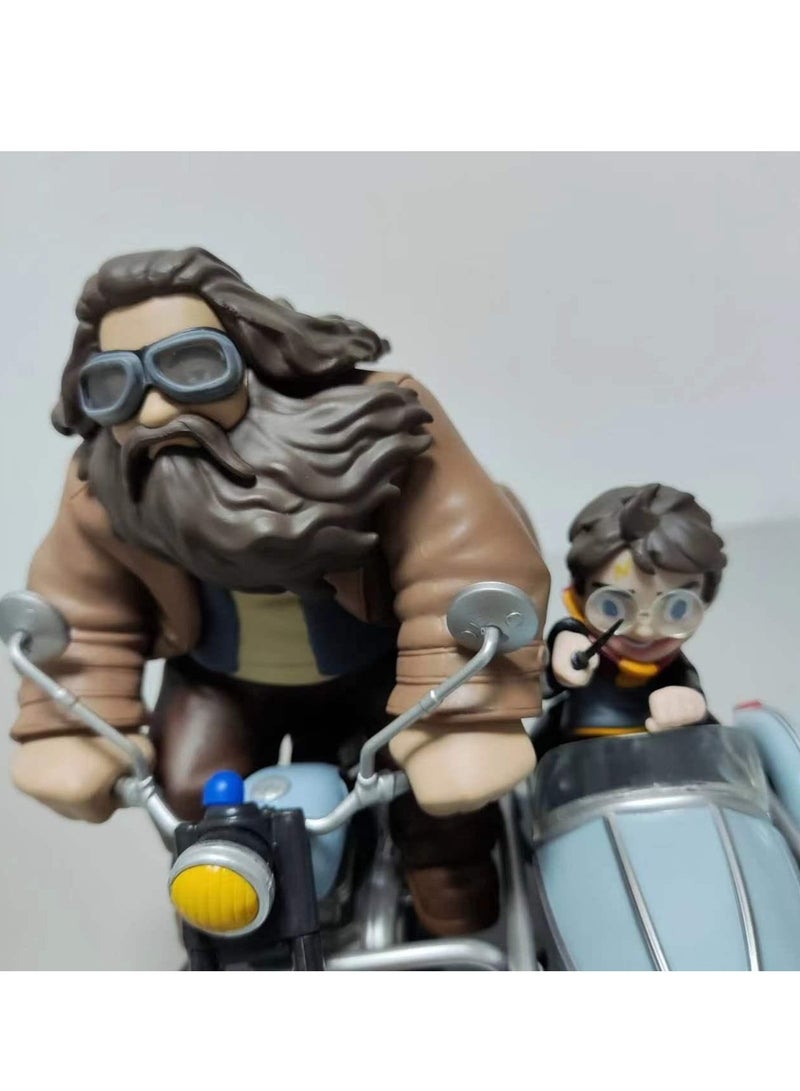 تمثال مشهد رحلة هاجريد على الدراجة النارية من هاري بوتر — تحفة تذكارية من عالم السحر الكلاسيكي - Image 3