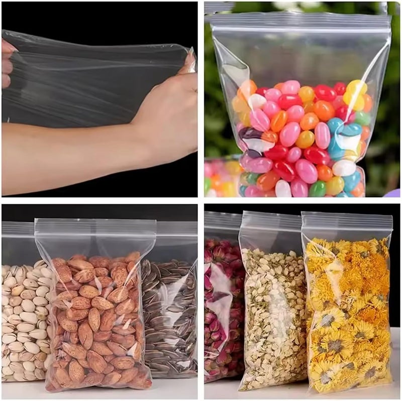 إس إن إتش باكينج أكياس تفريغ الهواء من SNH Packing - عبوة 100 كيس | 20×30 سم، أكياس تفريغ هواء مقطوعة مسبقاً خالية من مادة BPA لحفظ الطعام | مناسبة للفريزر والميكروويف والطهي البطيء - Image 4