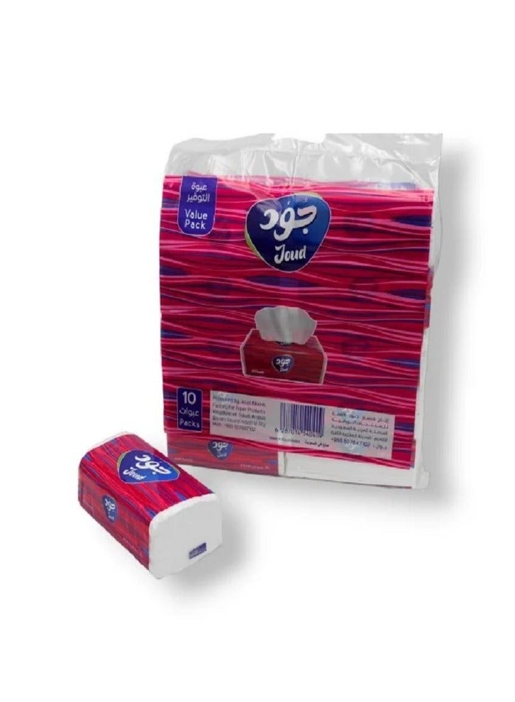 Joud Soft tissues pack of 50 pieces each pack contains 10 boxes each box contains 180 Double sheets  - Image 4