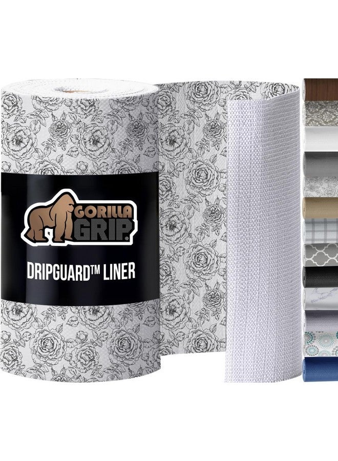 GORILLA GRIP DripGuard Drawer and Shelf Liner for Cabinet, Slip Resistant Non Adhesive Protection for Kitchen, BPA Free Smooth Surface Plastic Liners for Cabinets, Drawers, 12x240 Inch, Vintage Rose - Image 1