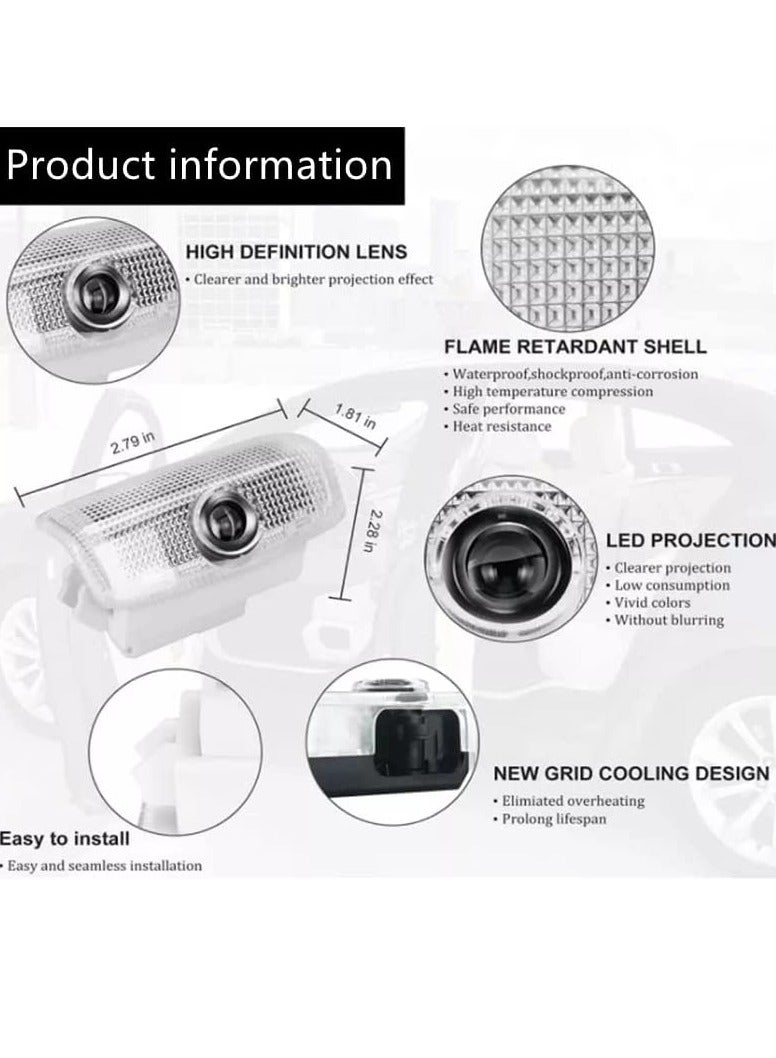 Generic Door Logo Light For Nissan Patrol Y62 2010 2011 2012 2013 2014 2015 2016 2017 2018 2019 2020 2021 2022  2023 2024 Accessories 2PCS Car Door Projector Ghost Shadow Lamp Welcome Light  - Image 5