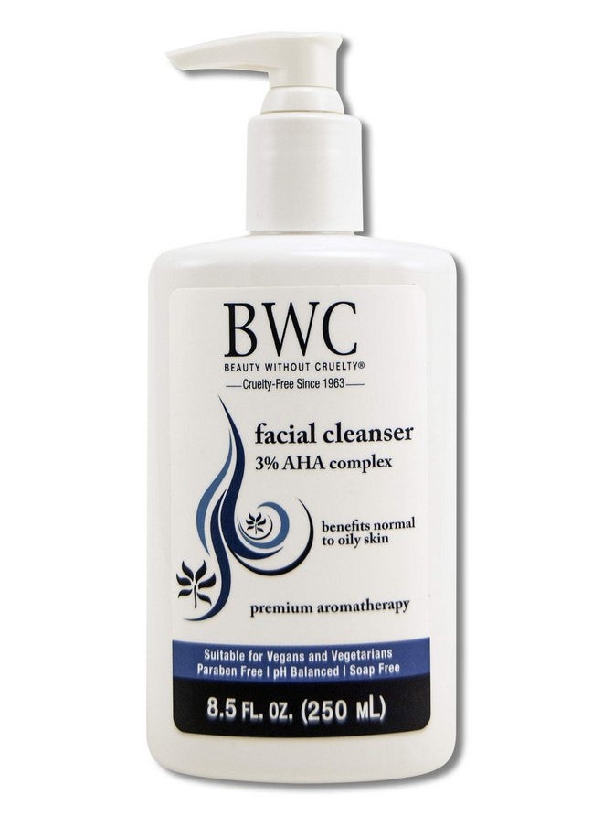 بيوتي ويذوات كرويلتي منظف الوجه AHA 3% من Beauty Without Cruelty، سعة 8.5 أونصة.  - Image 1