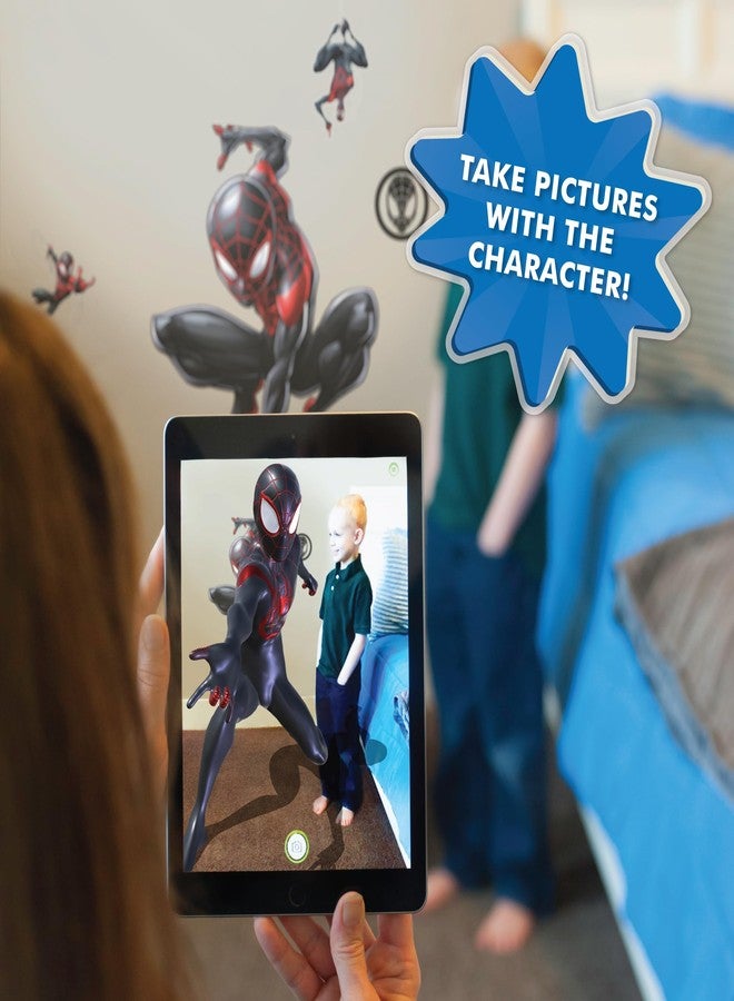 Wall Palz Marvel Miles Morales Wall Decal - 20" Augmented Reality Spider-Man Bedroom Decor Peel and Stick Vinyl Wall Stickers - Image 5