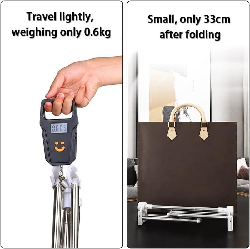 BLURISM BLURISM Heavy Duty Clothes Racks for Hanging Clothing Rack Foldable Wide Rolling Garment Rack Wardrobe Rack with Closet Hanger Rack for Coats Shirts Dress Gwoen Pent  - Image 4