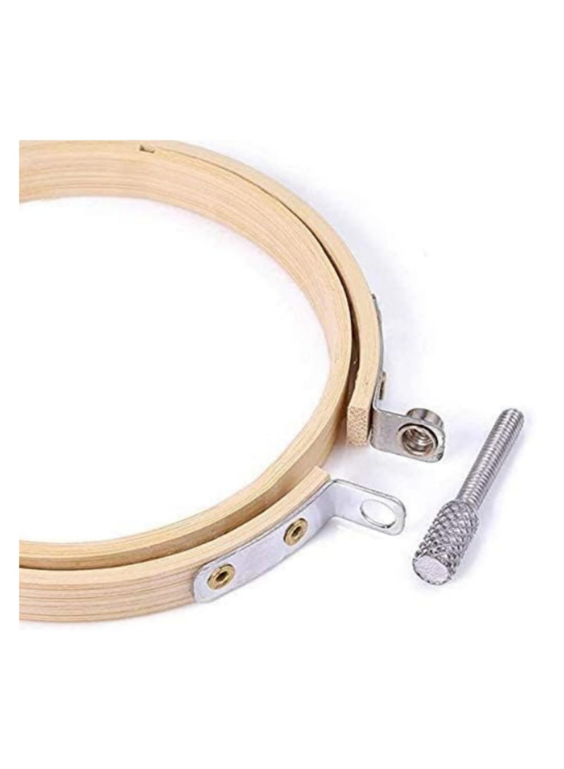 12pcs/set Cross Stitch Frame DIY Needlecraft Bamboo Round Loop Embroidery Hoop Fashion Handmade Beautiful Sewing Tools 4inch 10cm - Image 3