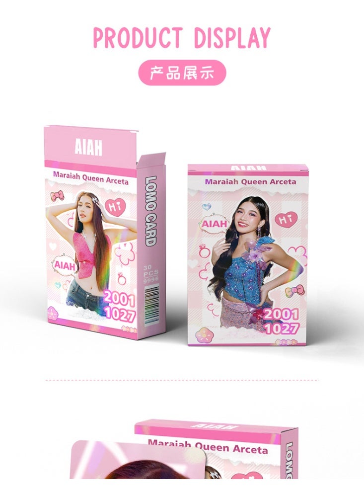 NIBEMINENT 30 Pcs Tpop BINI - AIAH Lomo Cards Card For Fans Collection Gifts - Image 2
