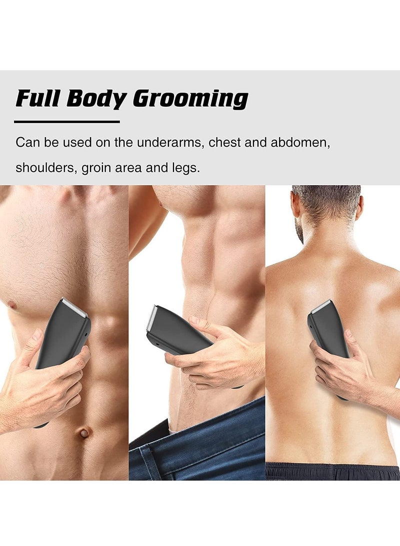 Generic Body Hair Trimmer and Shaver for Men Trimmer for Groin Charging Replaceable Ceramic Blade Body Groomer Electric Razor Waterproof - Image 5