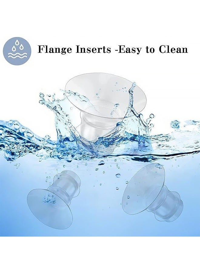 5 قطع من حشوات الشفة بأحجام 13/15/17/19/21 مم، مناسبة لأغطية/شفاه 24 مم، متوافقة مع مضخة الثدي القابلة للارتداء S12 Pro/S9 Pro/S9/S12، تعمل على تقليل قطر النفق من 24 مم إلى الحجم الصحيح. - Image 3