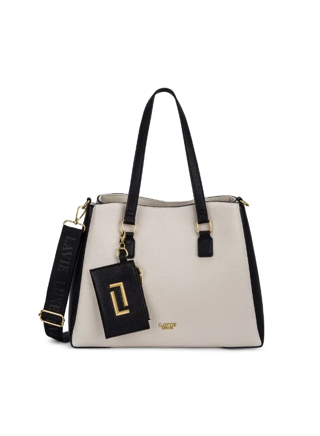 لافي حقيبة نسائية فاخرة رومي بثلاثة جيوب أوف وايت