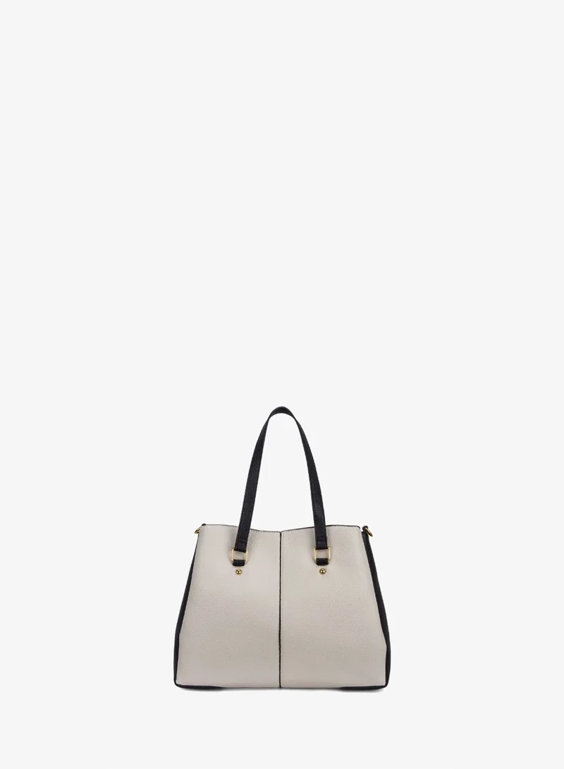 Lavie  Luxe Women's Rumi 3 Compartment Satchel (Off White) for Women | Best Price UAE