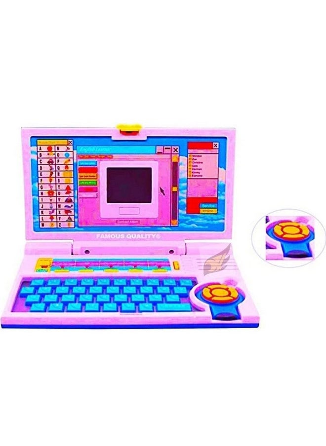 Famous Quality Famous Quality® 20 Kids Special Entertainment and Teaching Fun English Spelling Test Notebook Laptop Toy for Best Gift (Mouse Included) (Multi-Color)  - Image 2