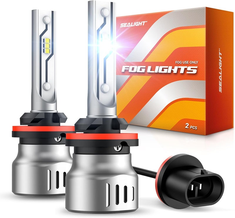 الختم مصابيح الضباب LED 880، 12000 لومن، مصابيح الضباب LED 893 899 880 885، ترقية السطوع بنسبة 600%، حجم 1:1، تركيب ناجح 100% للشاحنات والسيارات، عبوة من 2 - Image 1