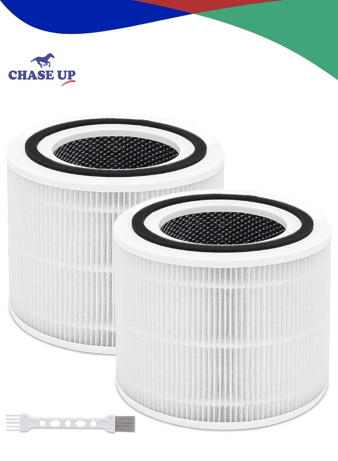 Chase Up 2 Pack Replacement Air Filters for LEVOIT Core 300 & 300S, High-Efficiency Activated Carbon, 3-in-1 True HEPA, Compatible with Core300-RF, White - Image 1
