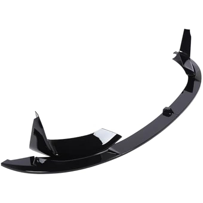 Keenso Front Bumper Lip Spoiler Splitter, Glossy Black Front Lip Protector for F82 F83 M4 2015-2020, Enhance Sporty Look with Easy Installation - Image 1