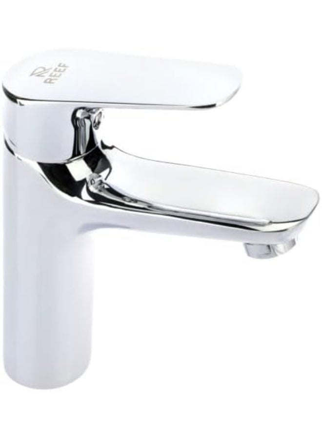 REEF Tulip-04 Chrome Wash Basin Mixer RF-WBML-TP04 – Single Lever, Modern Design - Image 1