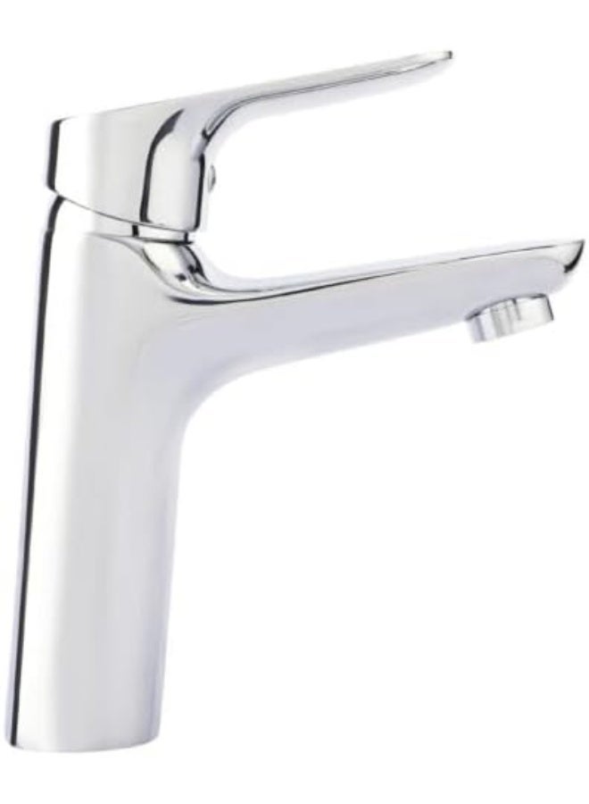 REEF Tulip-04 Chrome Wash Basin Mixer RF-WBML-TP04 – Single Lever, Modern Design - Image 2