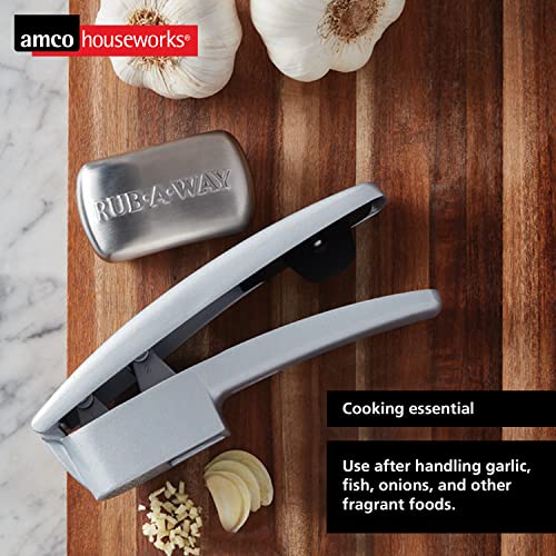 Amco Rub Away Bar, Stainless Steel Odor Absorber (3.1" x .7") - Dishwasher Safe Kitchen & Outdoor Essential for Garlic, Onion, Fishing, Hiking Odors - Natural Odor Remover (Mini Size) - Image 4