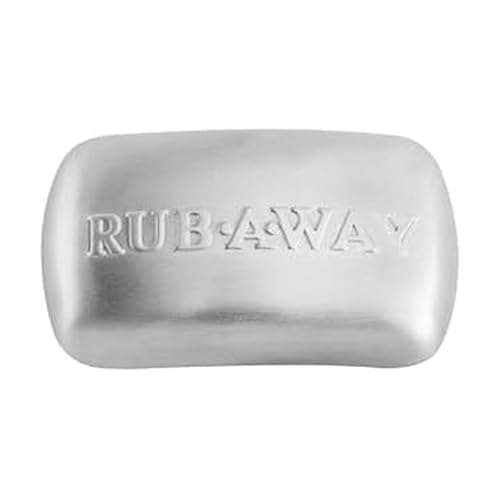 Amco Rub Away Bar, Stainless Steel Odor Absorber (3.1" x .7") - Dishwasher Safe Kitchen & Outdoor Essential for Garlic, Onion, Fishing, Hiking Odors - Natural Odor Remover (Mini Size) - Image 1