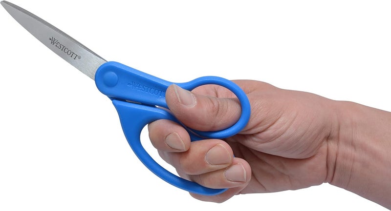 Westcott 41218 All Purpose Preferred Stainless Steel Scissors 8Inch Blue - Image 5