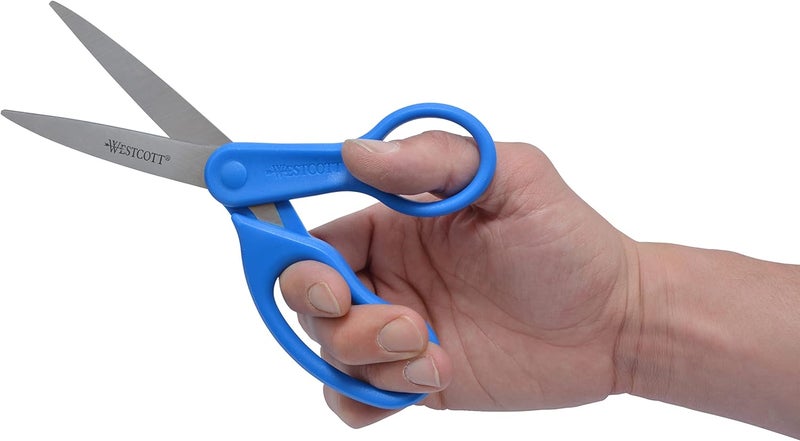 Westcott 41218 All Purpose Preferred Stainless Steel Scissors 8Inch Blue - Image 4